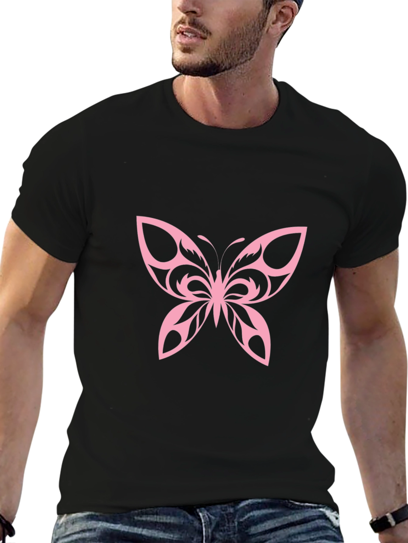 Butterfly Graphic Tee - Black