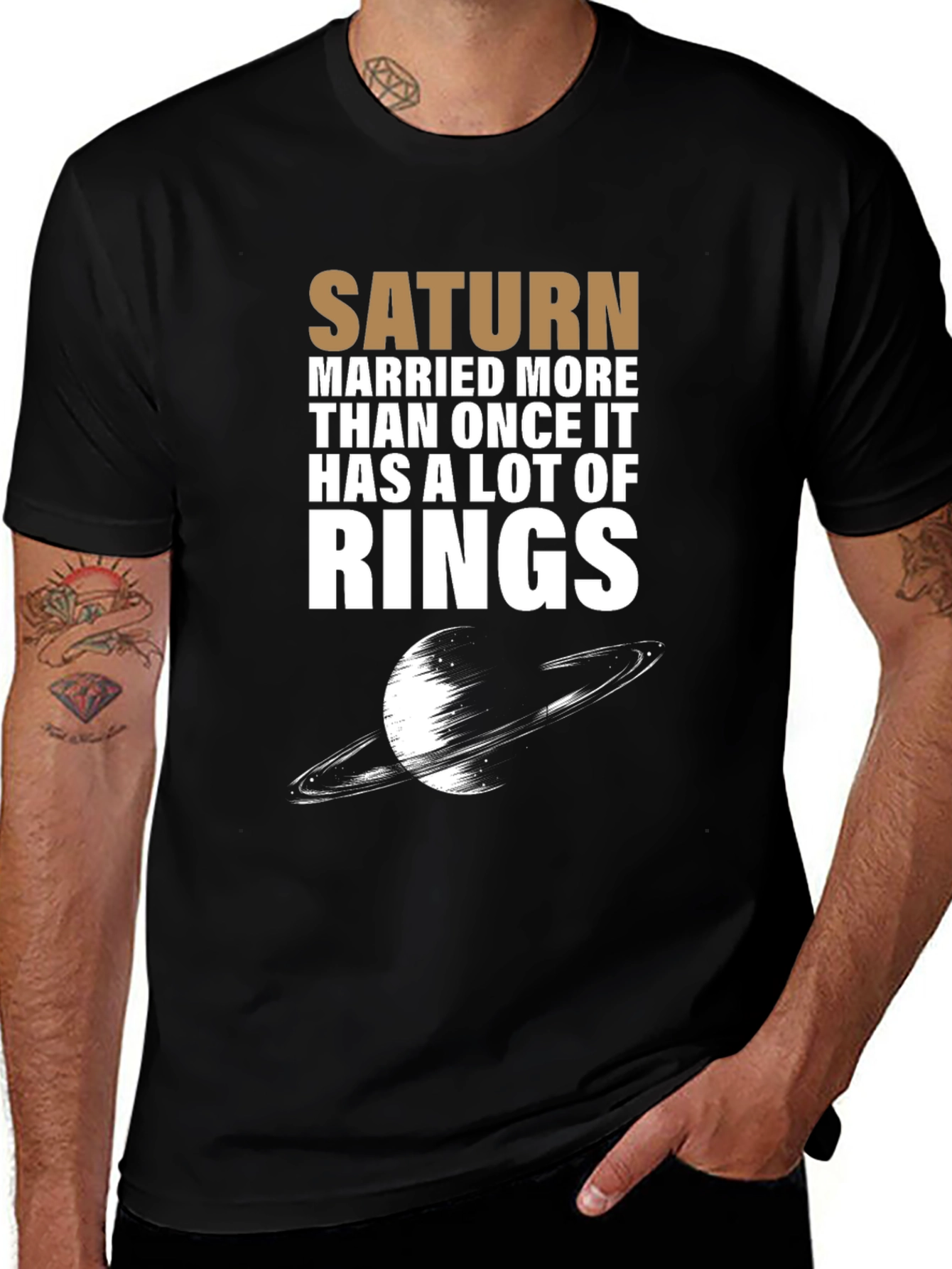 Saturn Rings Graphic Novelty T-Shirt