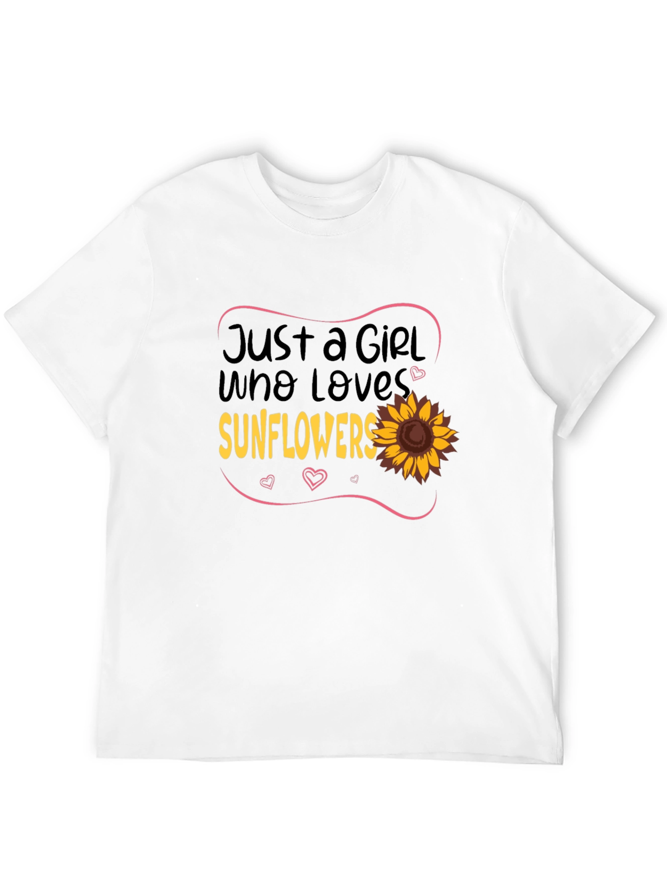 Sunflower Lover Black T-Shirt