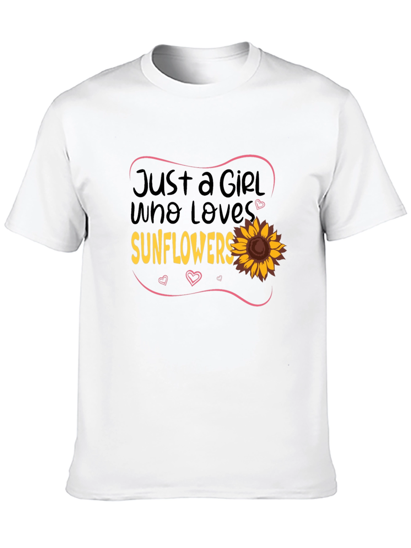 Sunflower Lover Black T-Shirt