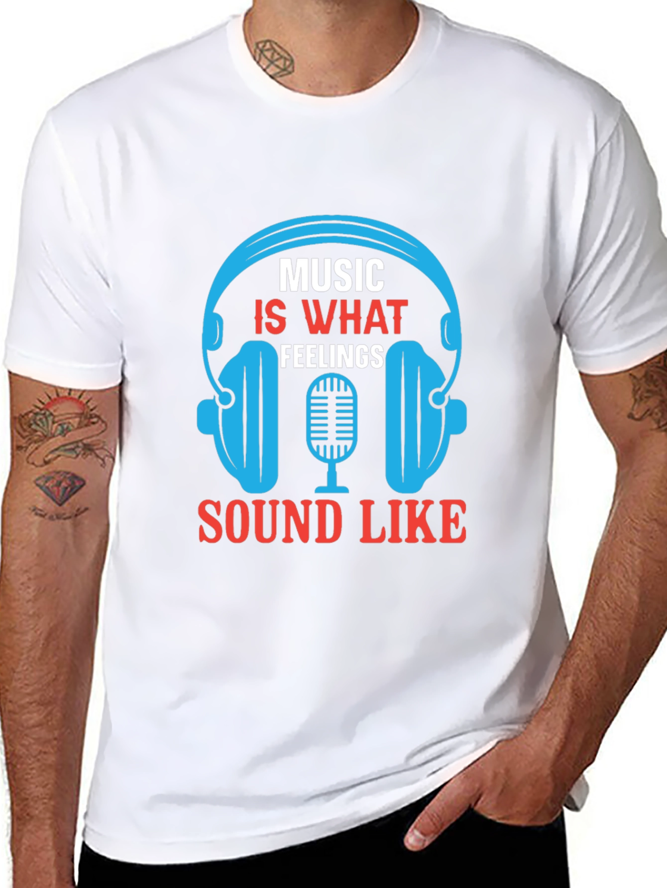 Music is What Feelings Sound Like T-Shirt