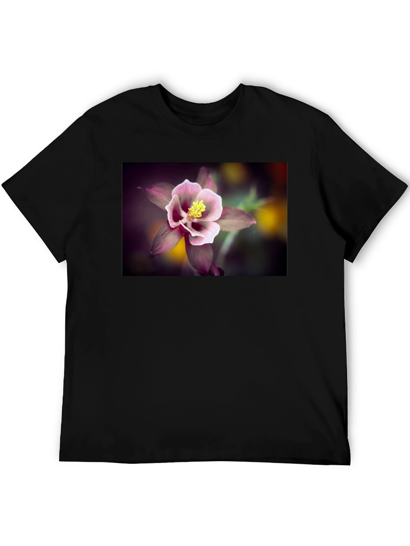 Floral T-Shirt - Columbine Flower Design