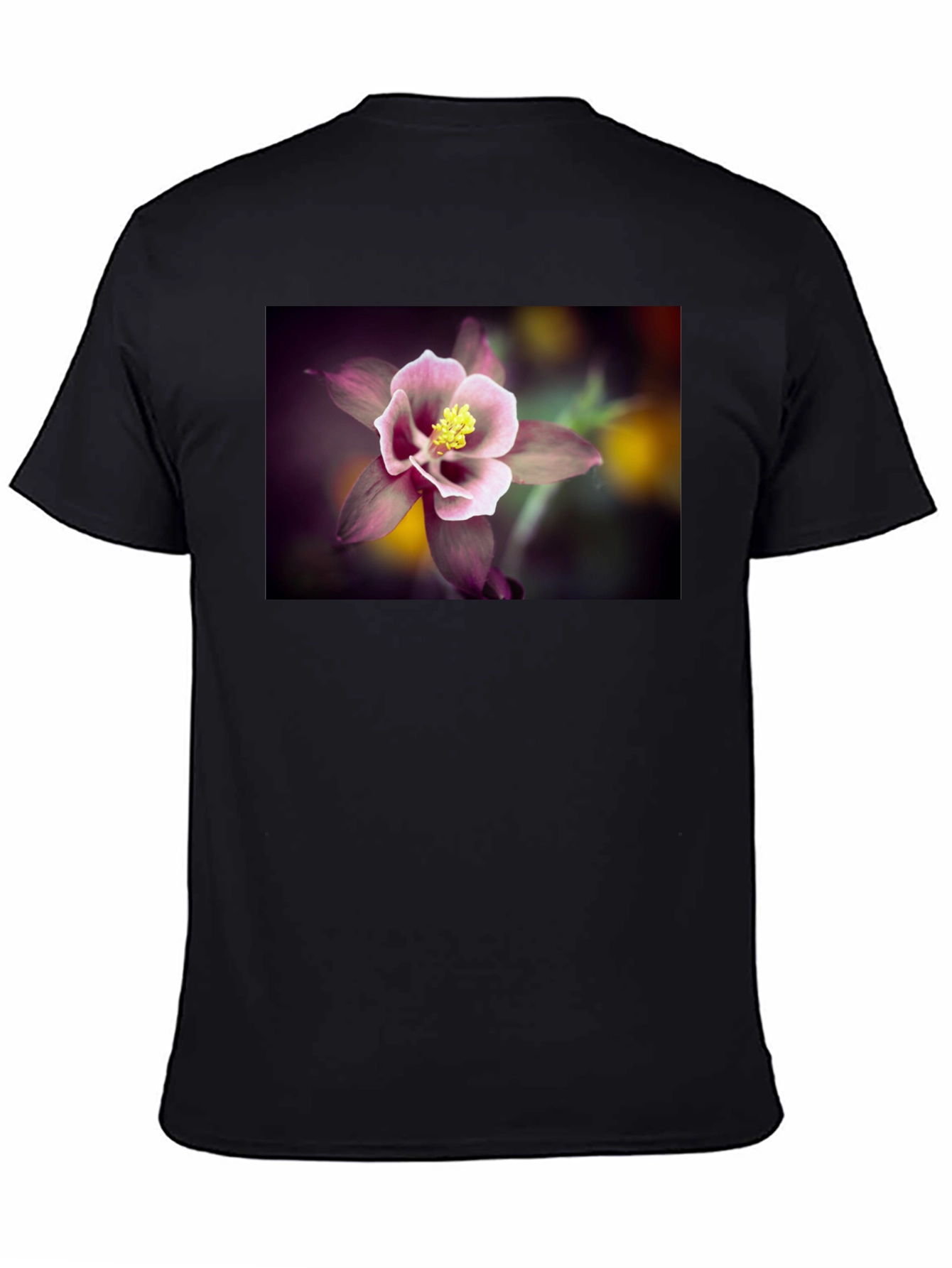 Floral T-Shirt - Columbine Flower Design