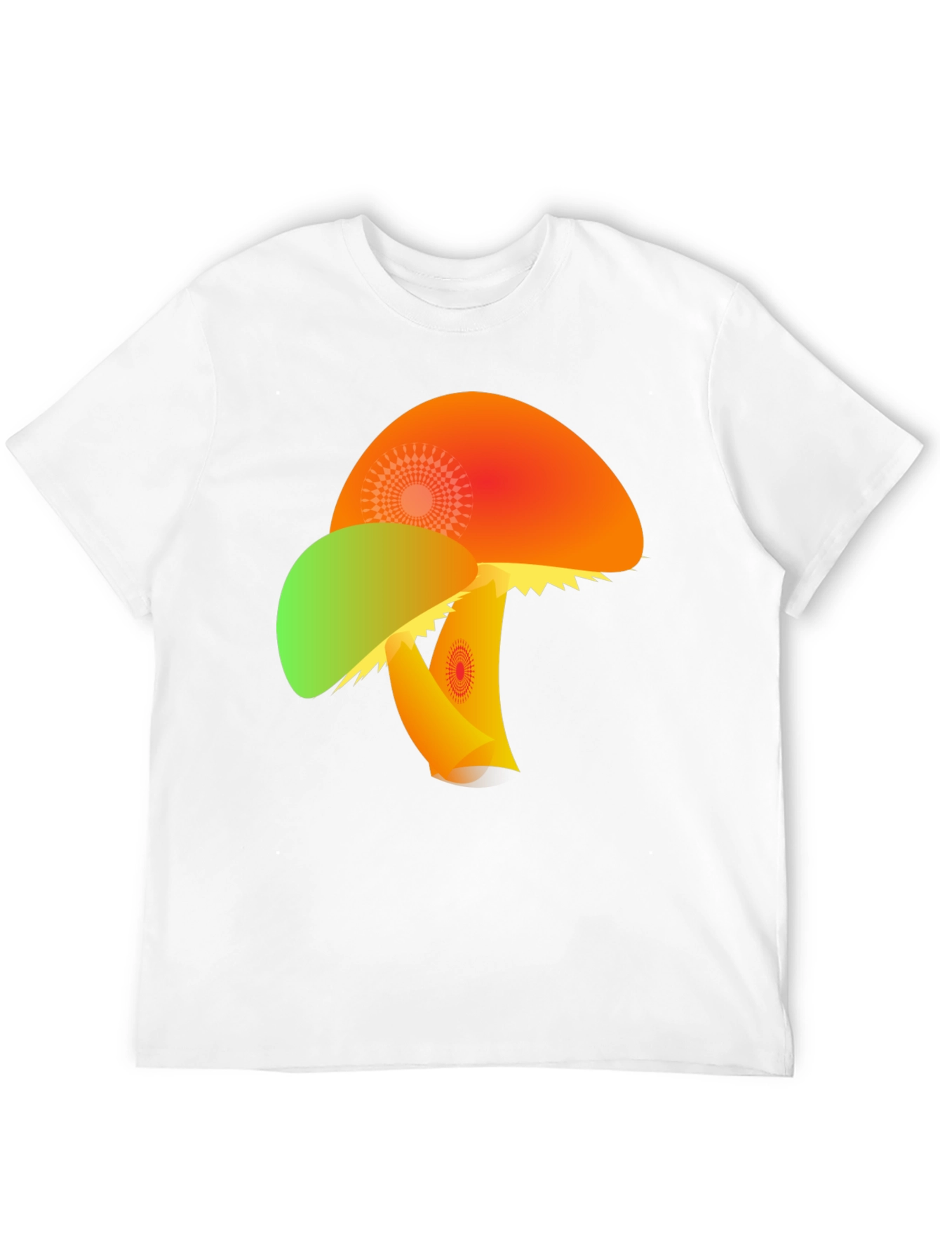 Funky Mushroom Graphic Tee - Black T-Shirt