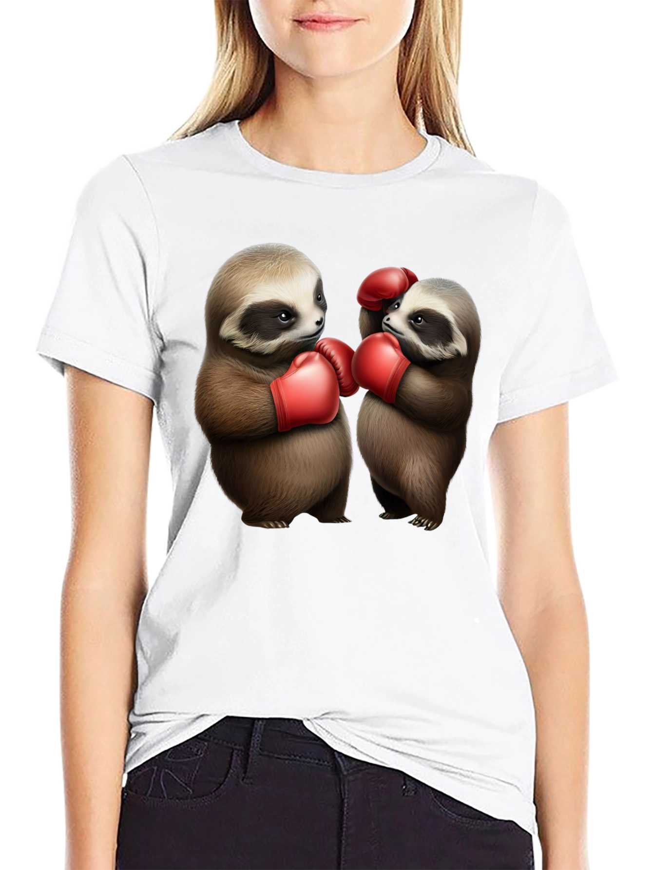 Sloth Boxing T-Shirt: Funny Animal Tee