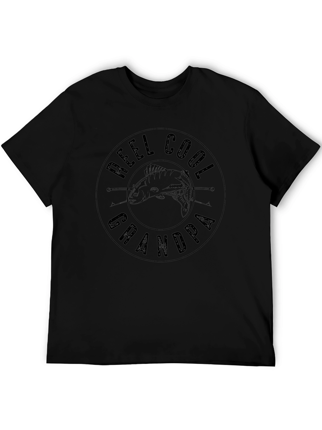 Reel Cool Grandpa Fishing Graphic T-Shirt