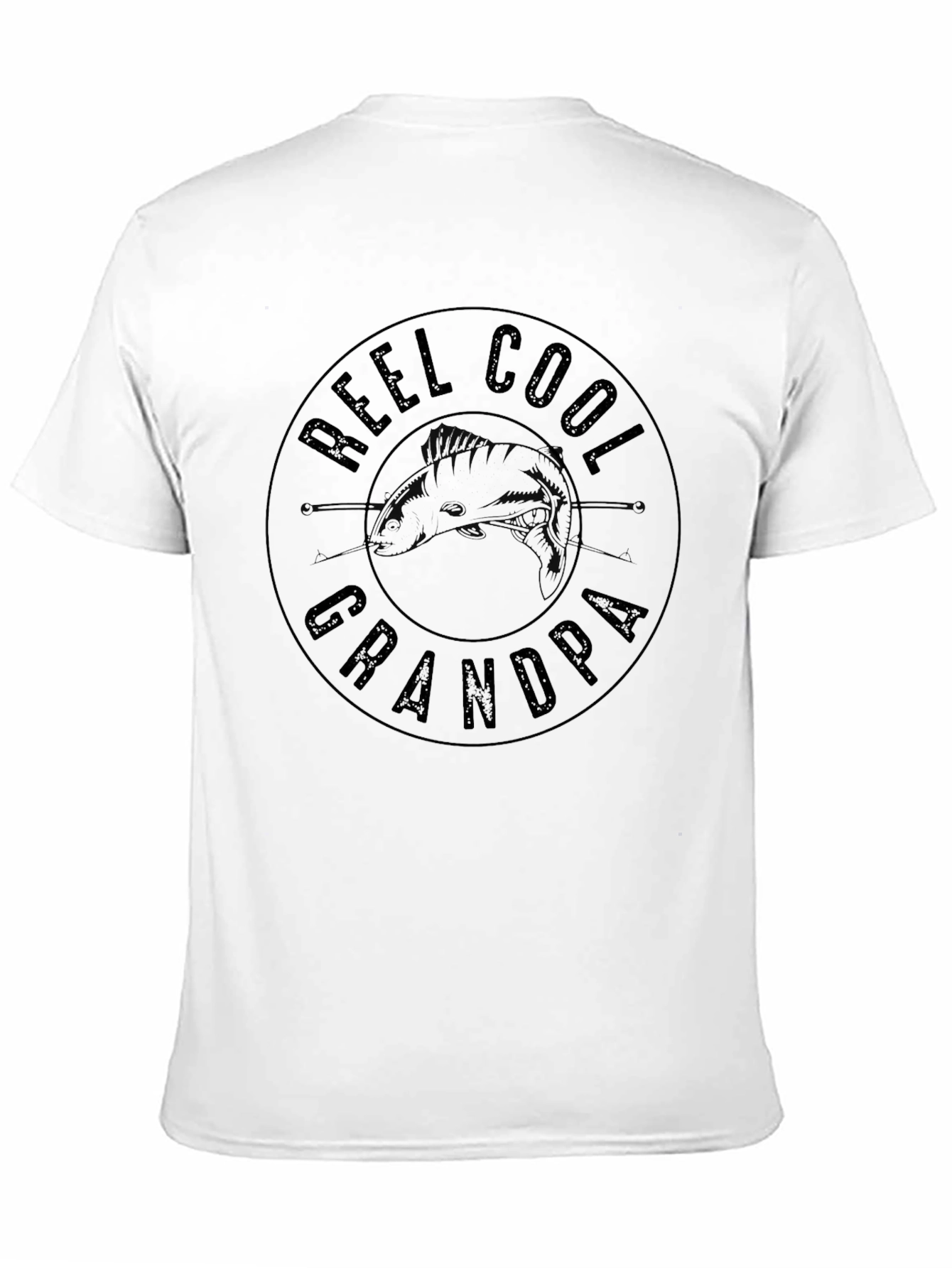 Reel Cool Grandpa Fishing Graphic T-Shirt