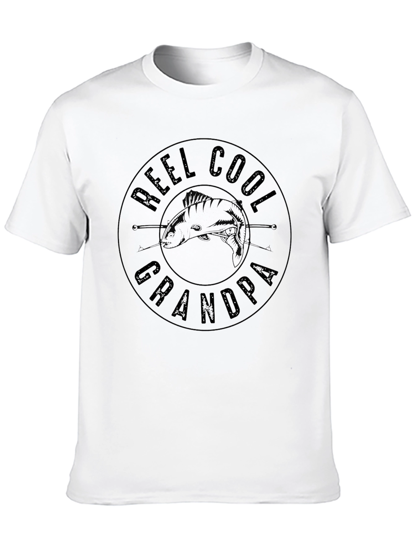 Reel Cool Grandpa Fishing Graphic T-Shirt