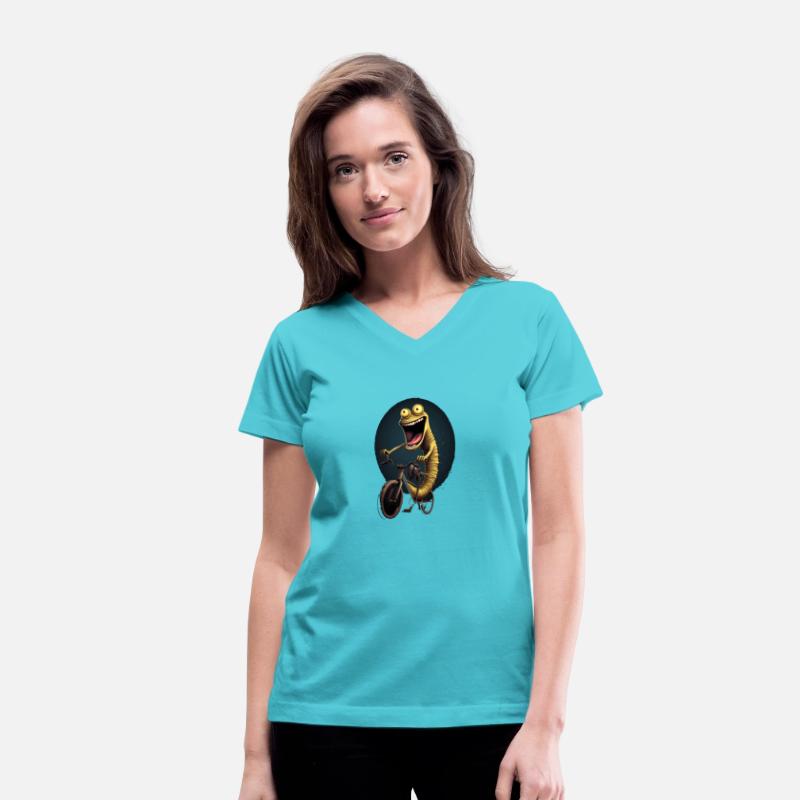 Earthworm BMX Bike Rider Cyclist Worm Kawaii