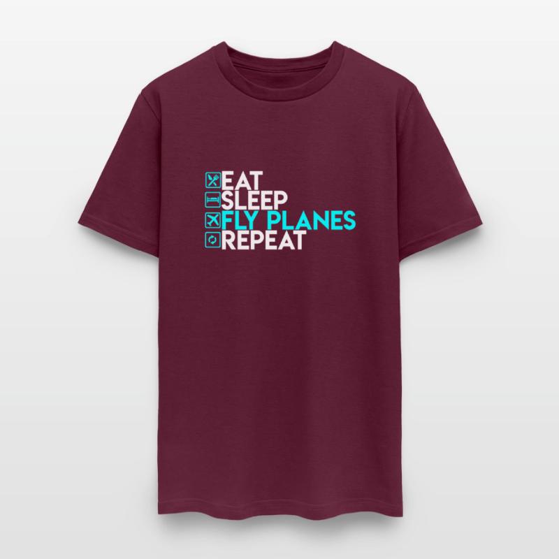 Eat Sleep Fly Planes Repeat Airplane Pilo