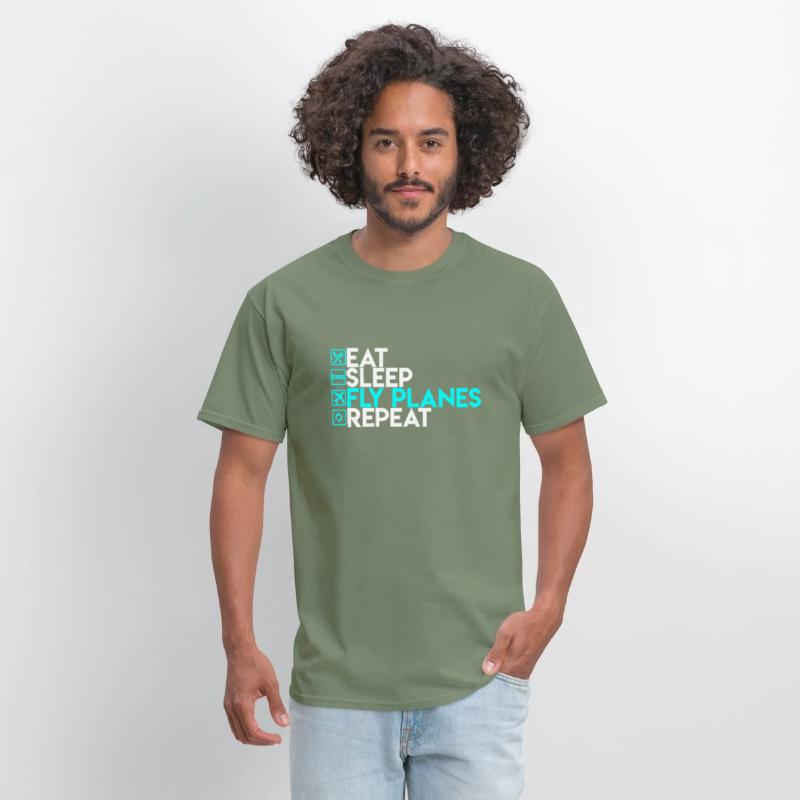 Eat Sleep Fly Planes Repeat Airplane Pilo