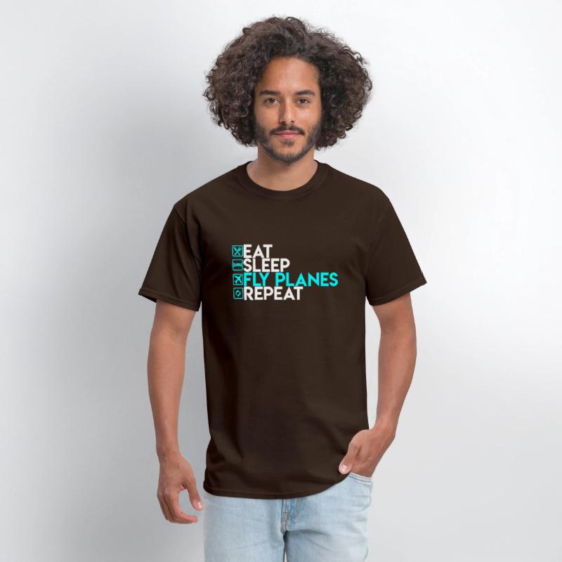 Eat Sleep Fly Planes Repeat Airplane Pilo