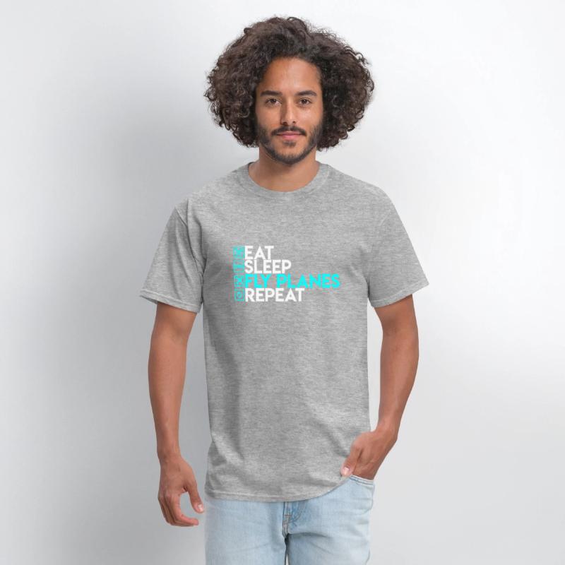 Eat Sleep Fly Planes Repeat Airplane Pilo