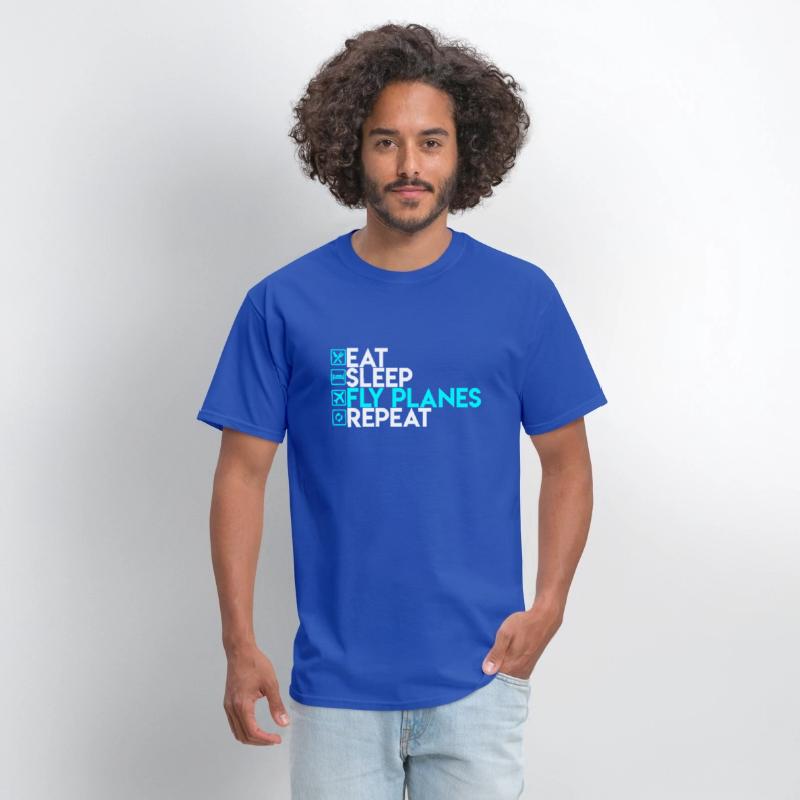 Eat Sleep Fly Planes Repeat Airplane Pilo