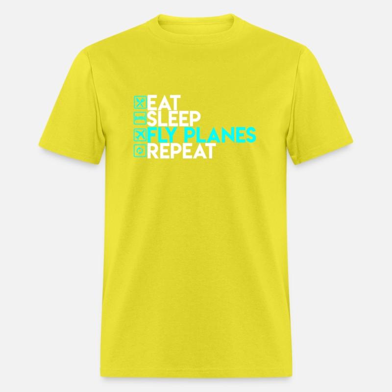 Eat Sleep Fly Planes Repeat Airplane Pilo