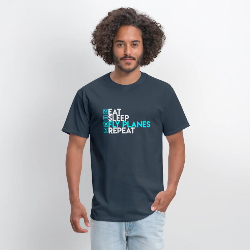 Eat Sleep Fly Planes Repeat Airplane Pilo