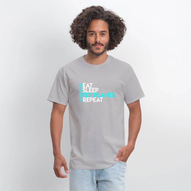 Eat Sleep Fly Planes Repeat Airplane Pilo