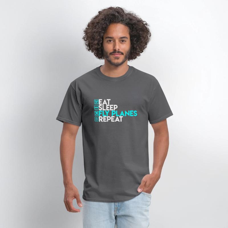 Eat Sleep Fly Planes Repeat Airplane Pilo