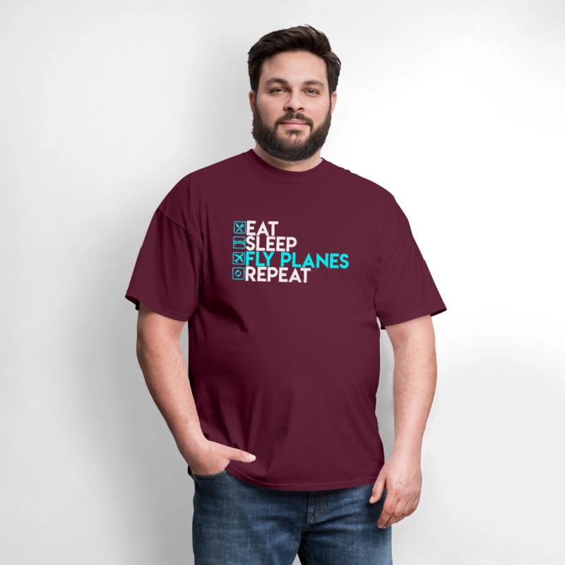 Eat Sleep Fly Planes Repeat Airplane Pilo