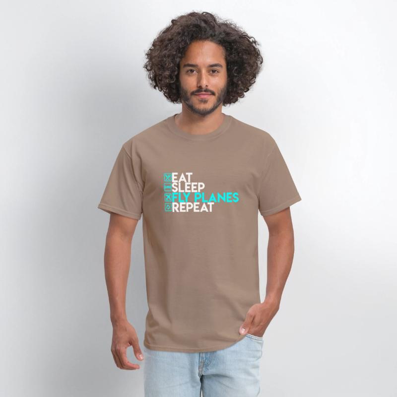 Eat Sleep Fly Planes Repeat Airplane Pilo