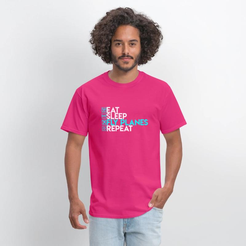 Eat Sleep Fly Planes Repeat Airplane Pilo