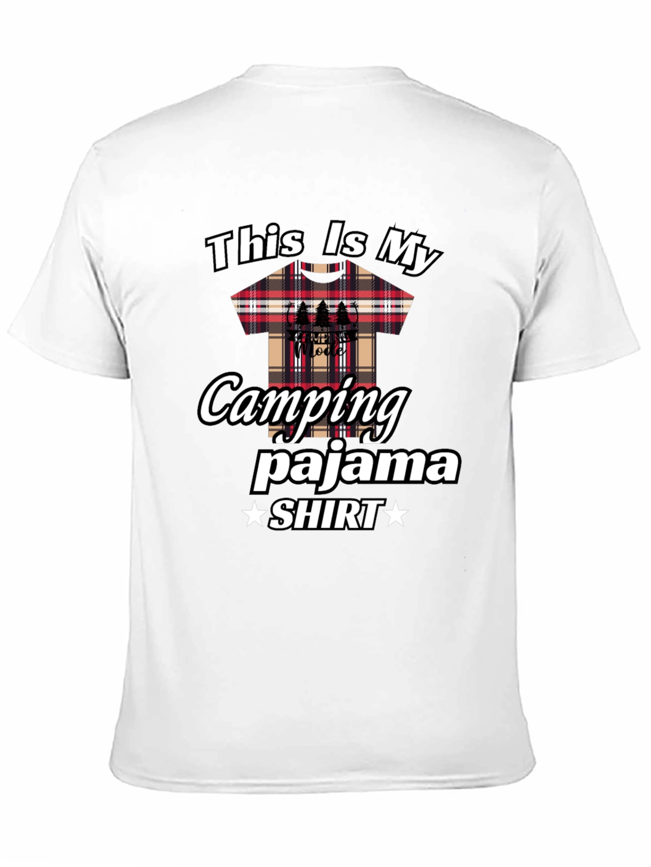 Camping Pajama Shirt - Fun Graphic Tee