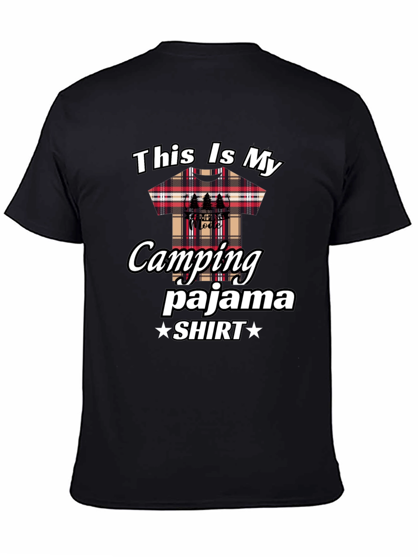 Camping Pajama Shirt - Fun Graphic Tee