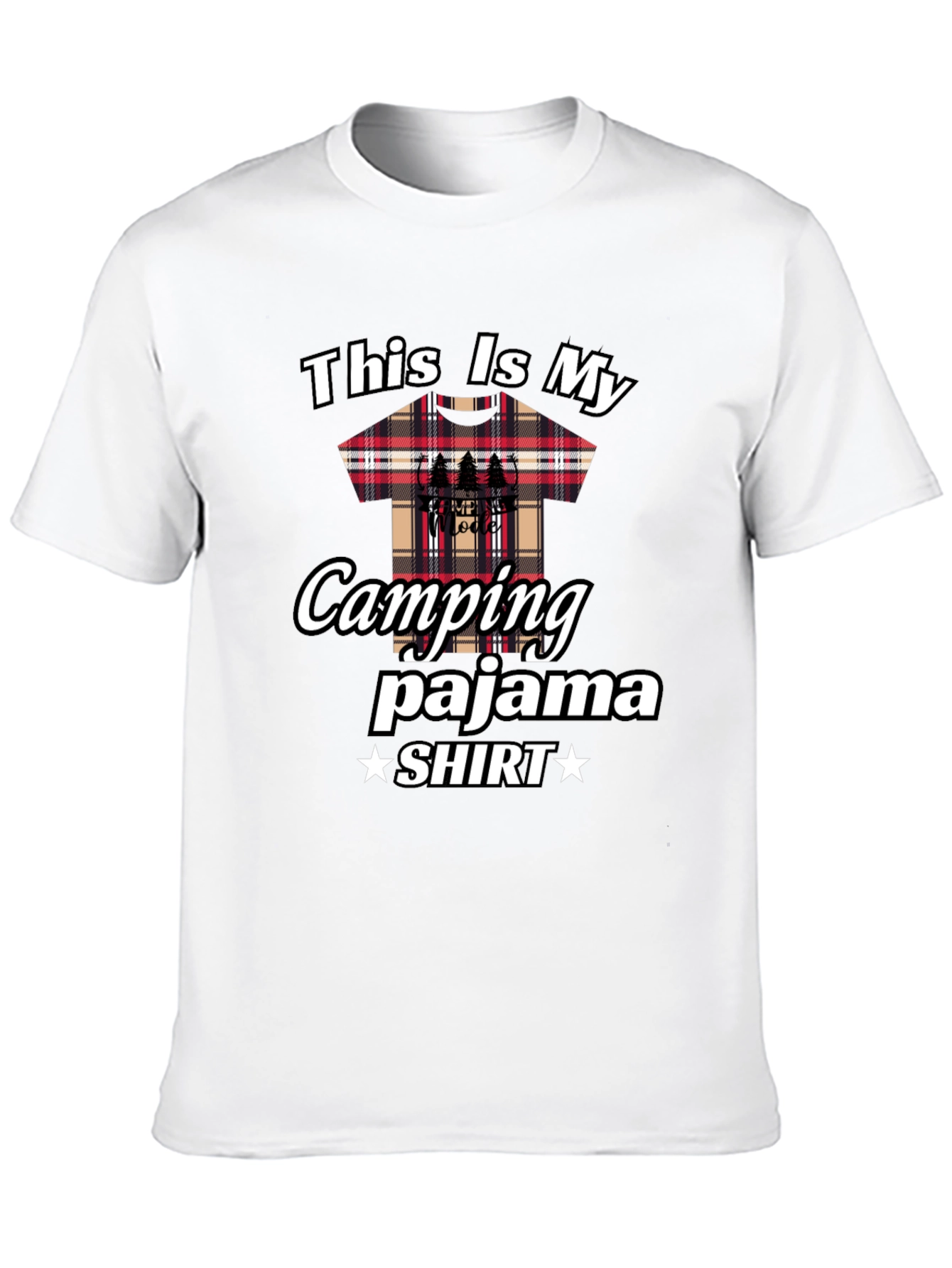 Camping Pajama Shirt - Fun Graphic Tee