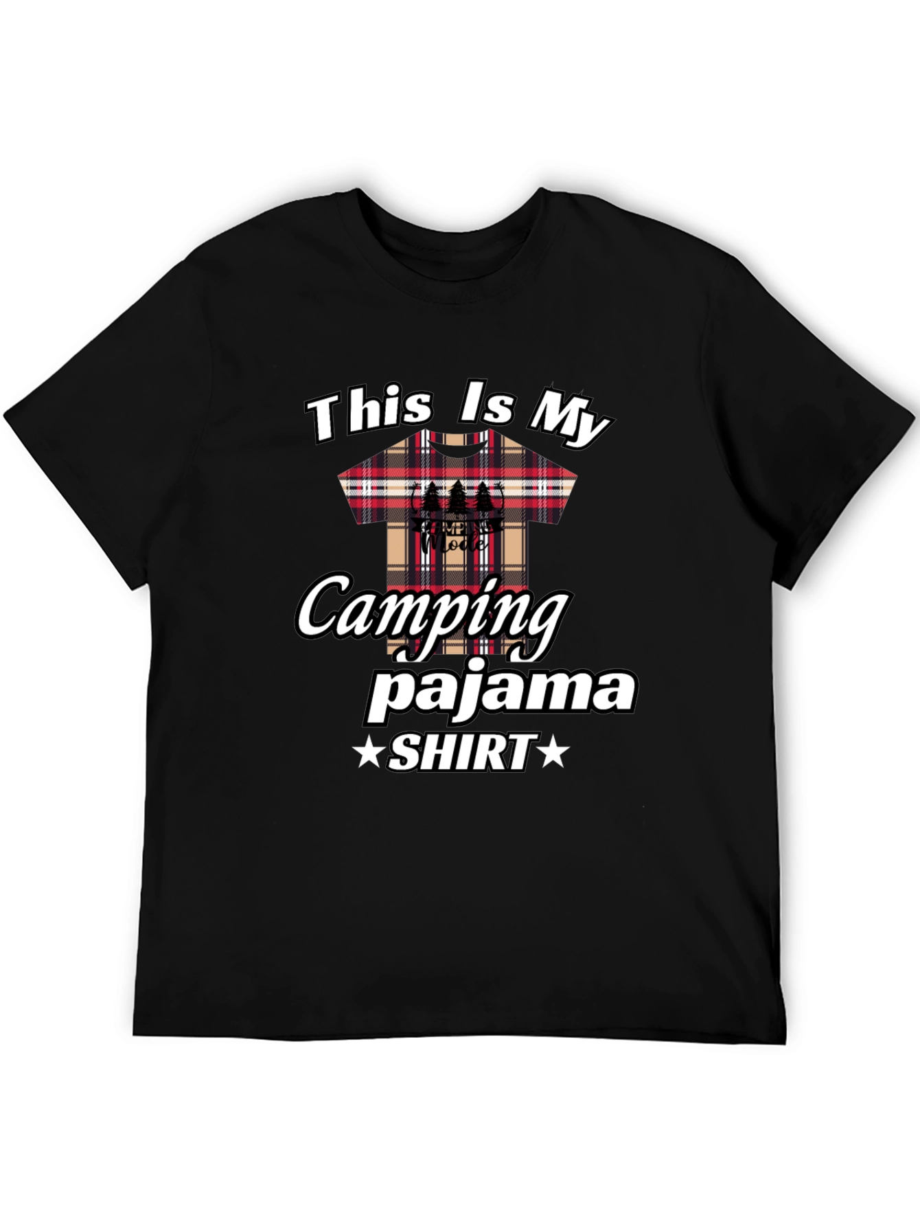 Camping Pajama Shirt - Fun Graphic Tee