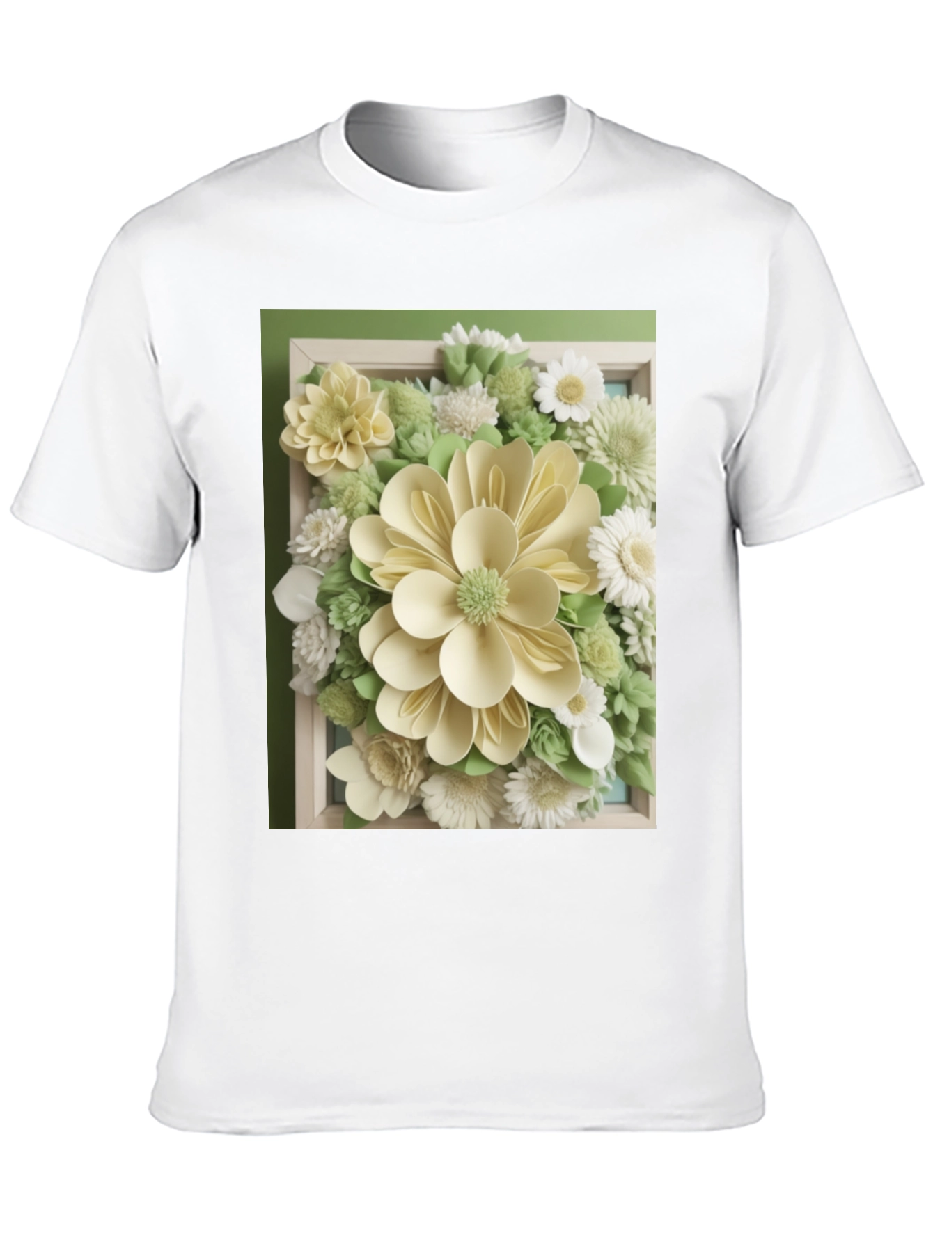 Floral Art Print T-Shirt - Modern Graphic Tee