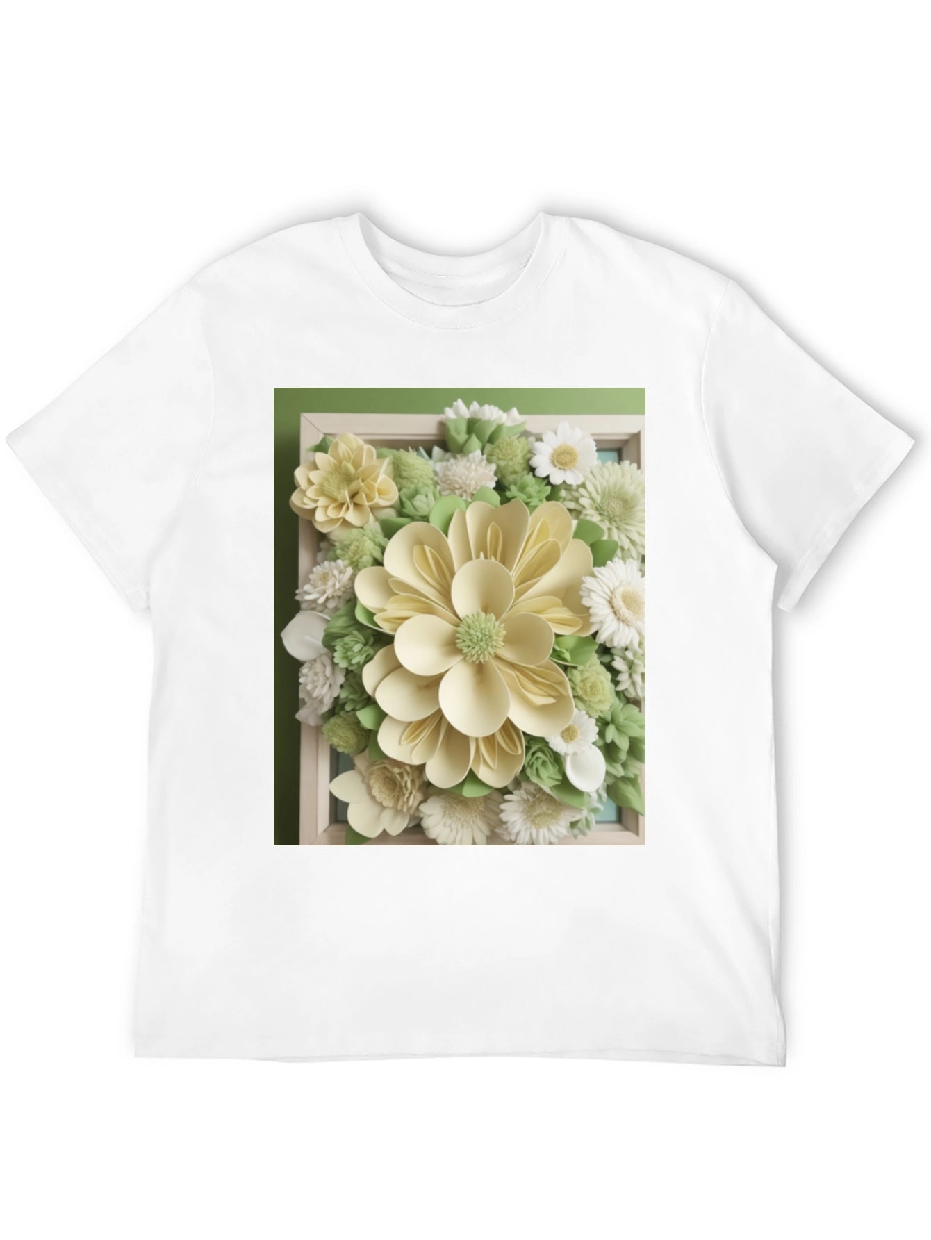 Floral Art Print T-Shirt - Modern Graphic Tee