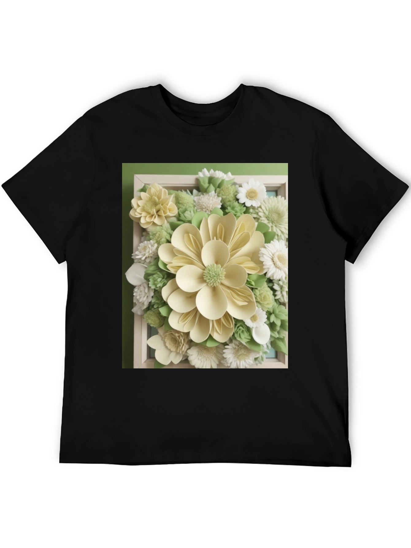 Floral Art Print T-Shirt - Modern Graphic Tee