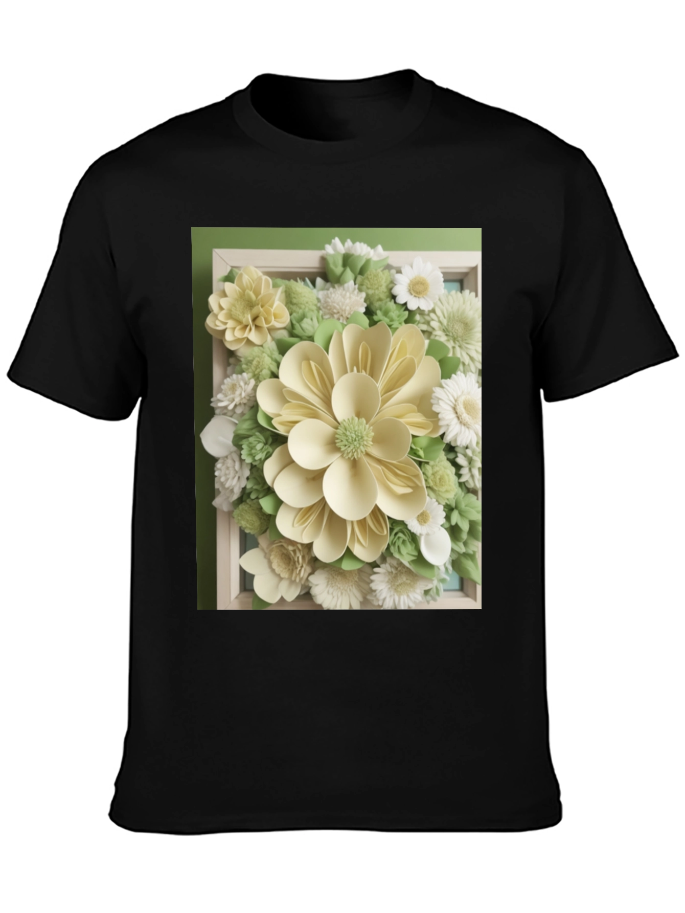 Floral Art Print T-Shirt - Modern Graphic Tee