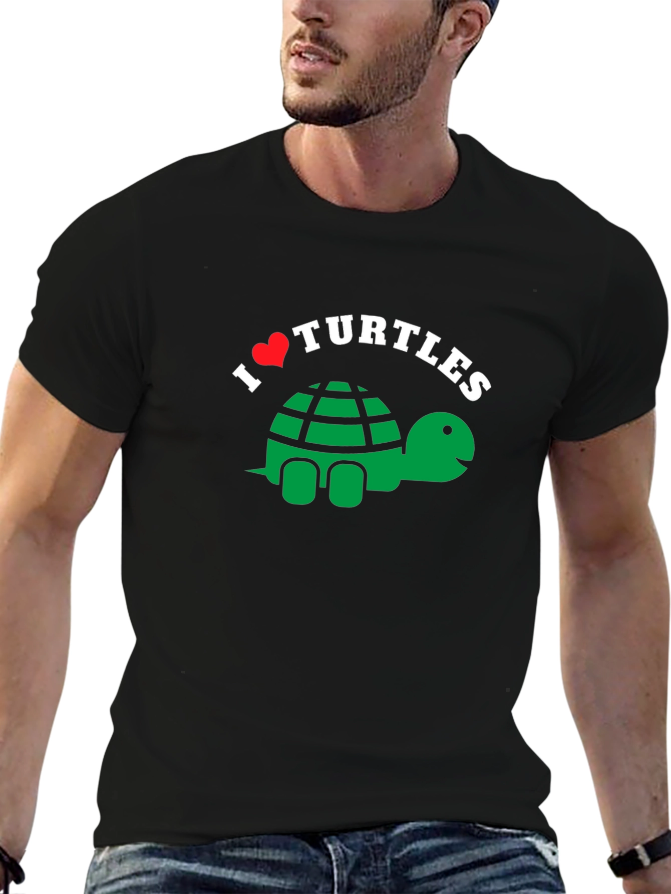 I Heart Turtles T-Shirt - Cute Cartoon Design
