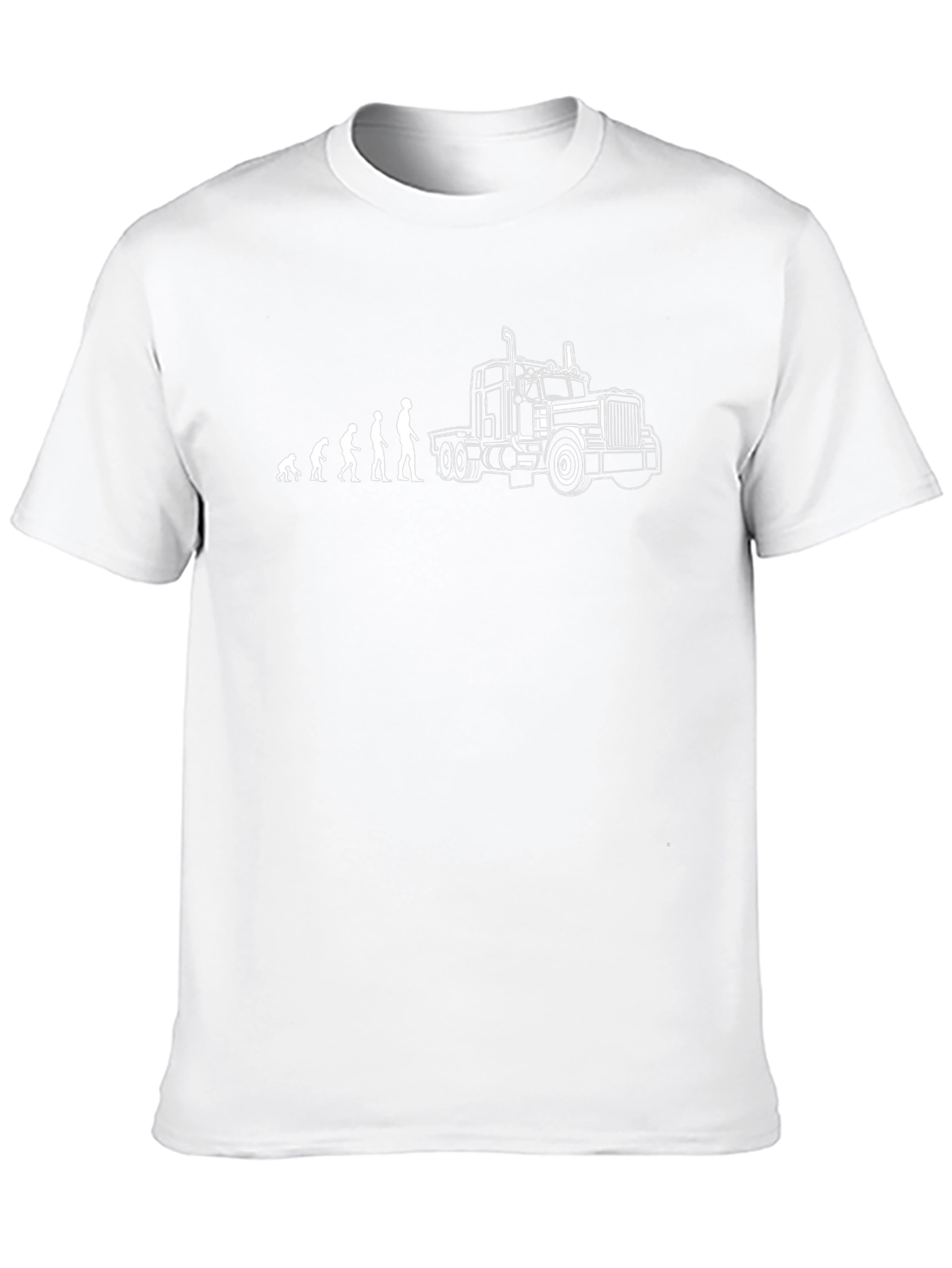 Truck Driver Evolution Black T-Shirt