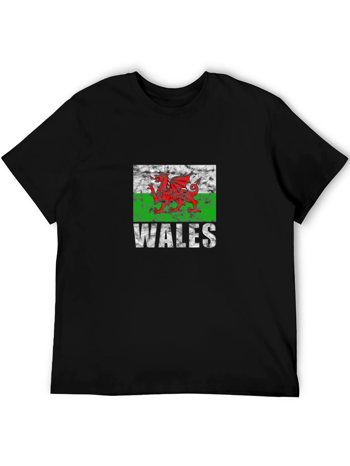 Wales Flag T-Shirt - Red Dragon Graphic Tee