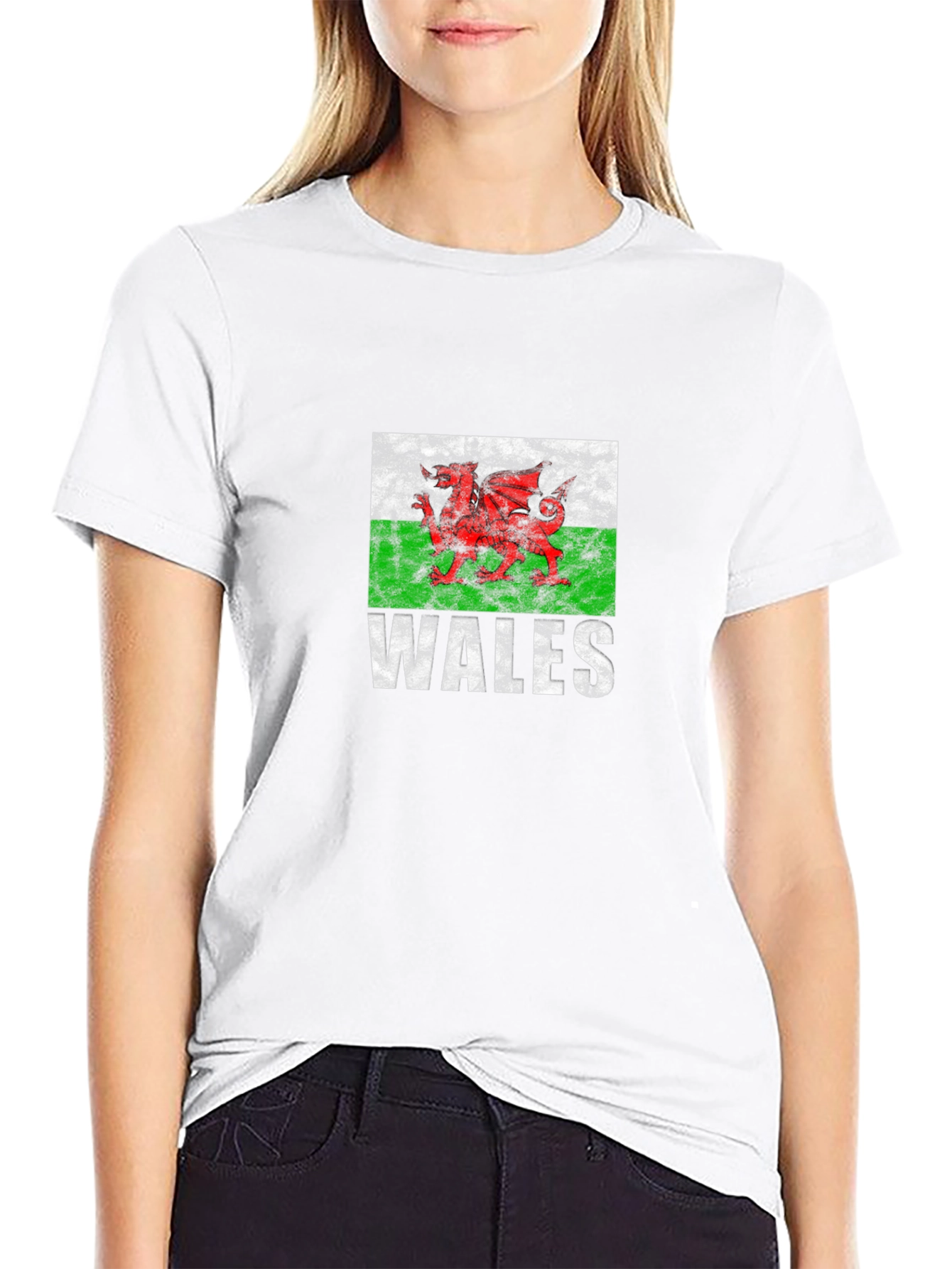 Wales Flag T-Shirt - Red Dragon Graphic Tee