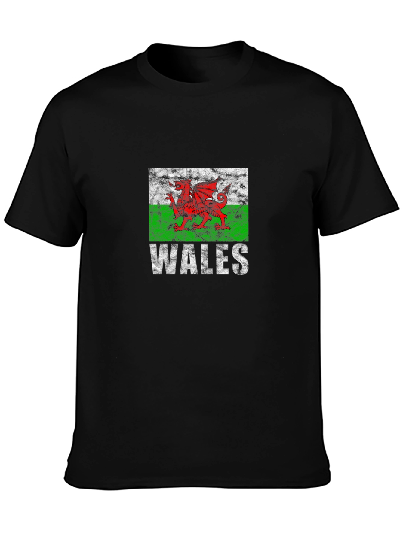 Wales Flag T-Shirt - Red Dragon Graphic Tee