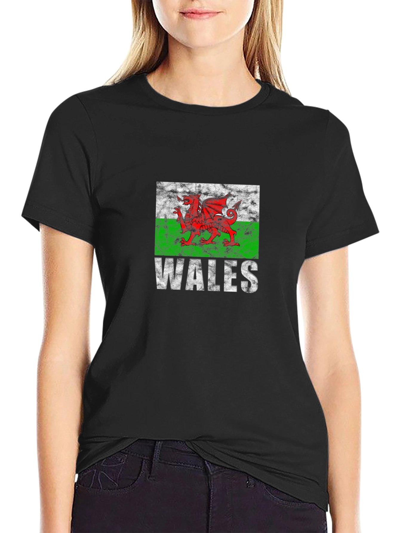 Wales Flag T-Shirt - Red Dragon Graphic Tee