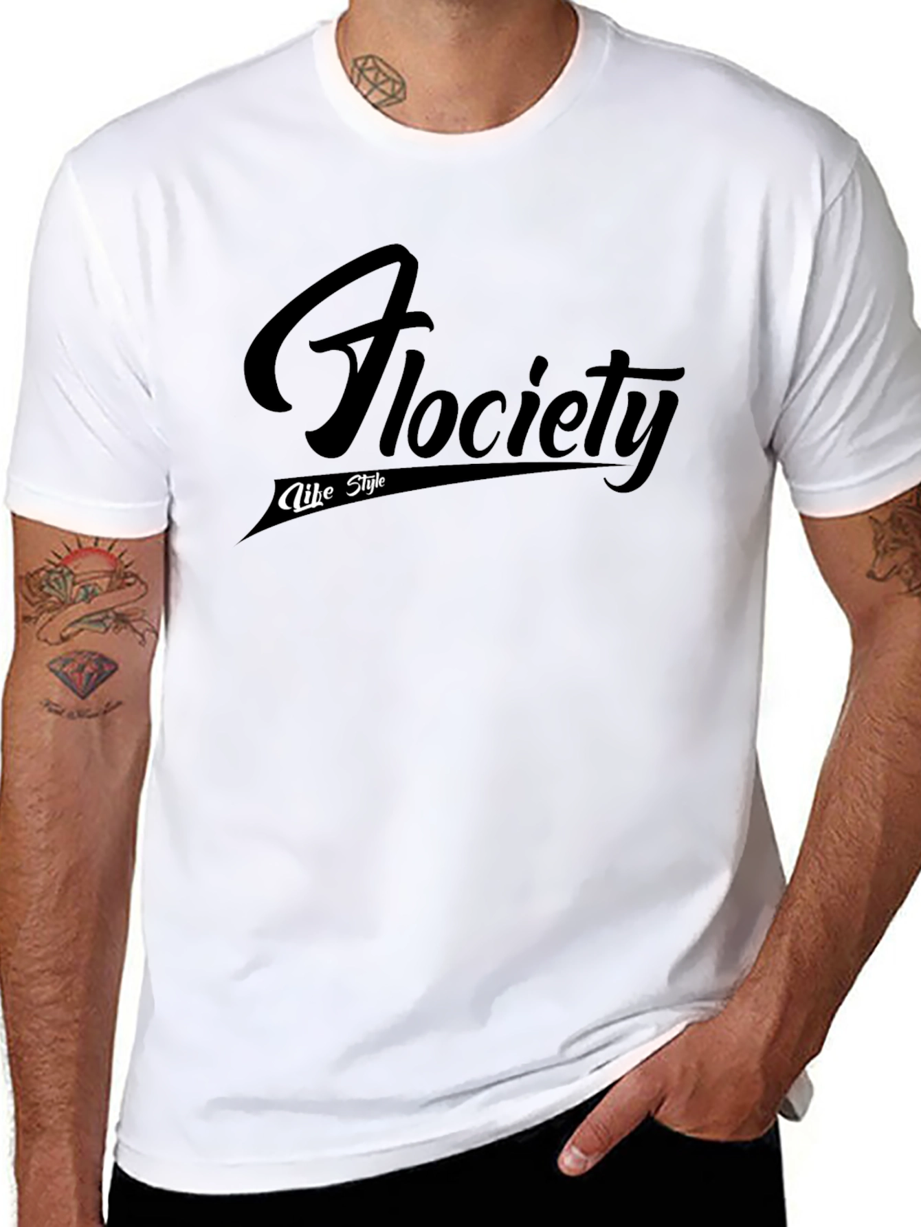 Flociety Like Style Black T-Shirt