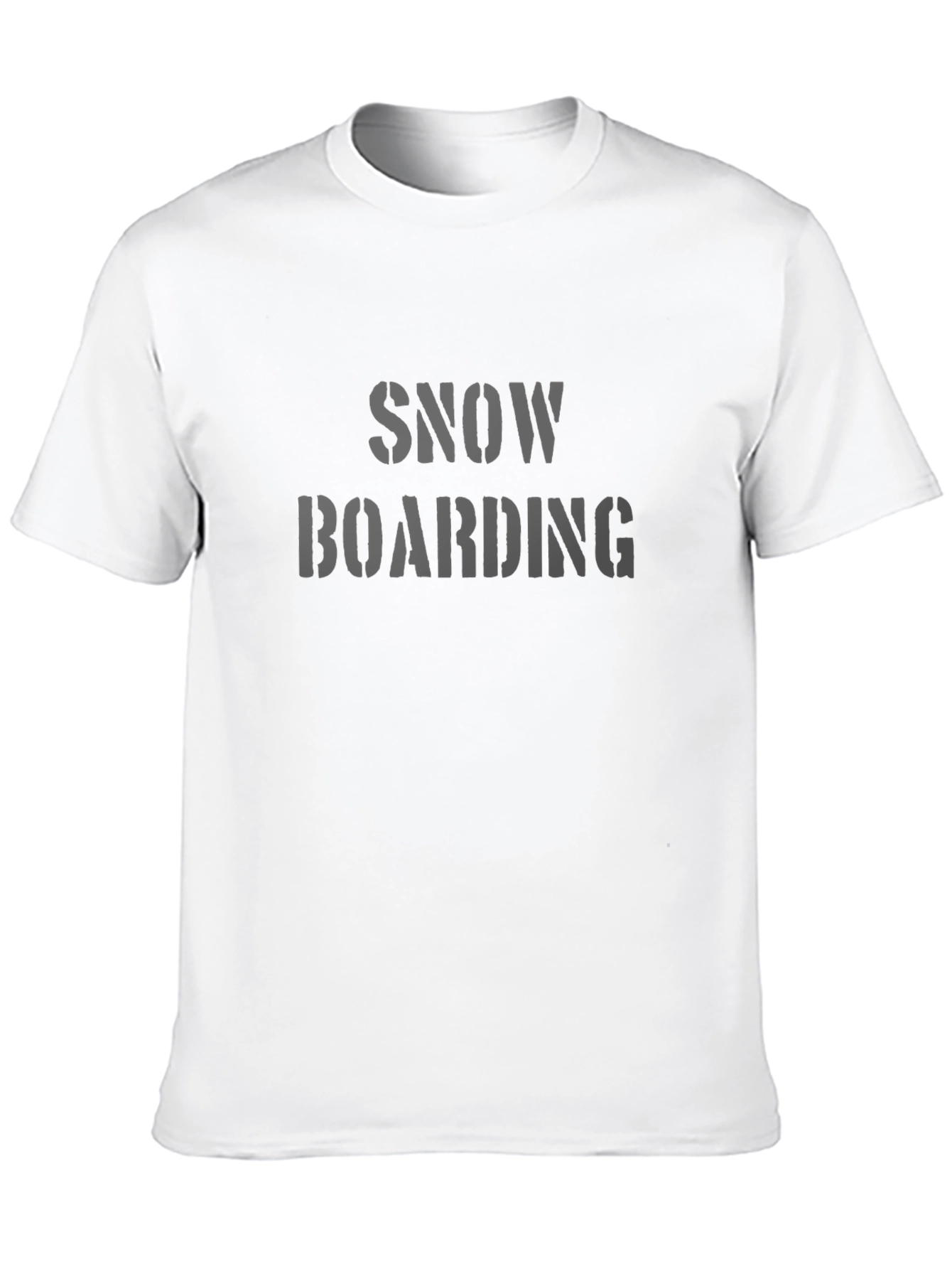 Snowboarding T-Shirt - Black Graphic Tee