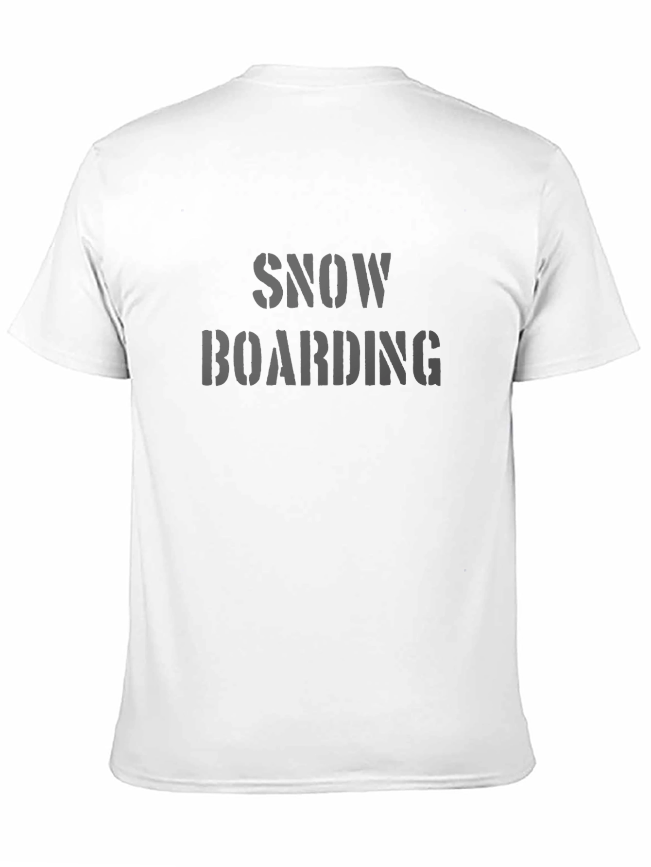 Snowboarding T-Shirt - Black Graphic Tee