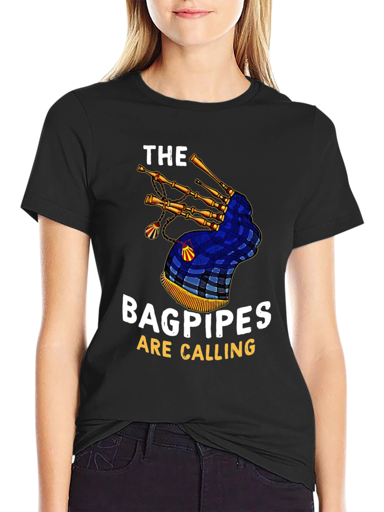 Bagpipes Are Calling Graphic T-Shirt