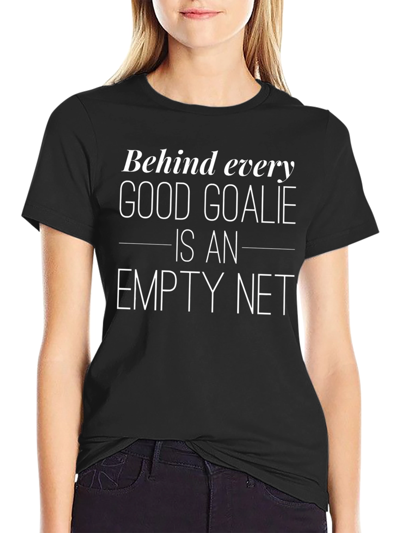 Funny Goalie Empty Net Graphic T-Shirt