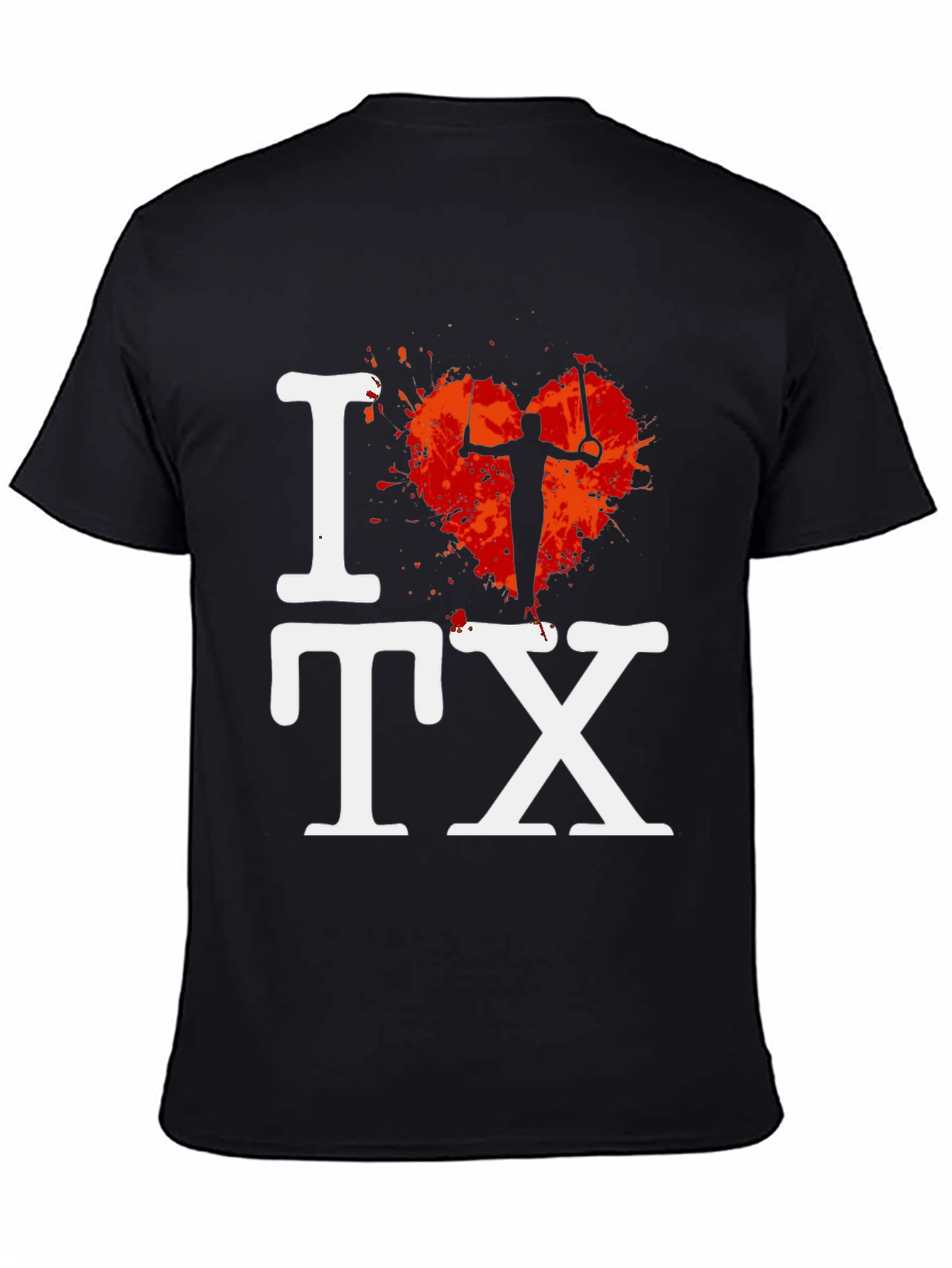 I Love TX Gymnast Tee - Black
