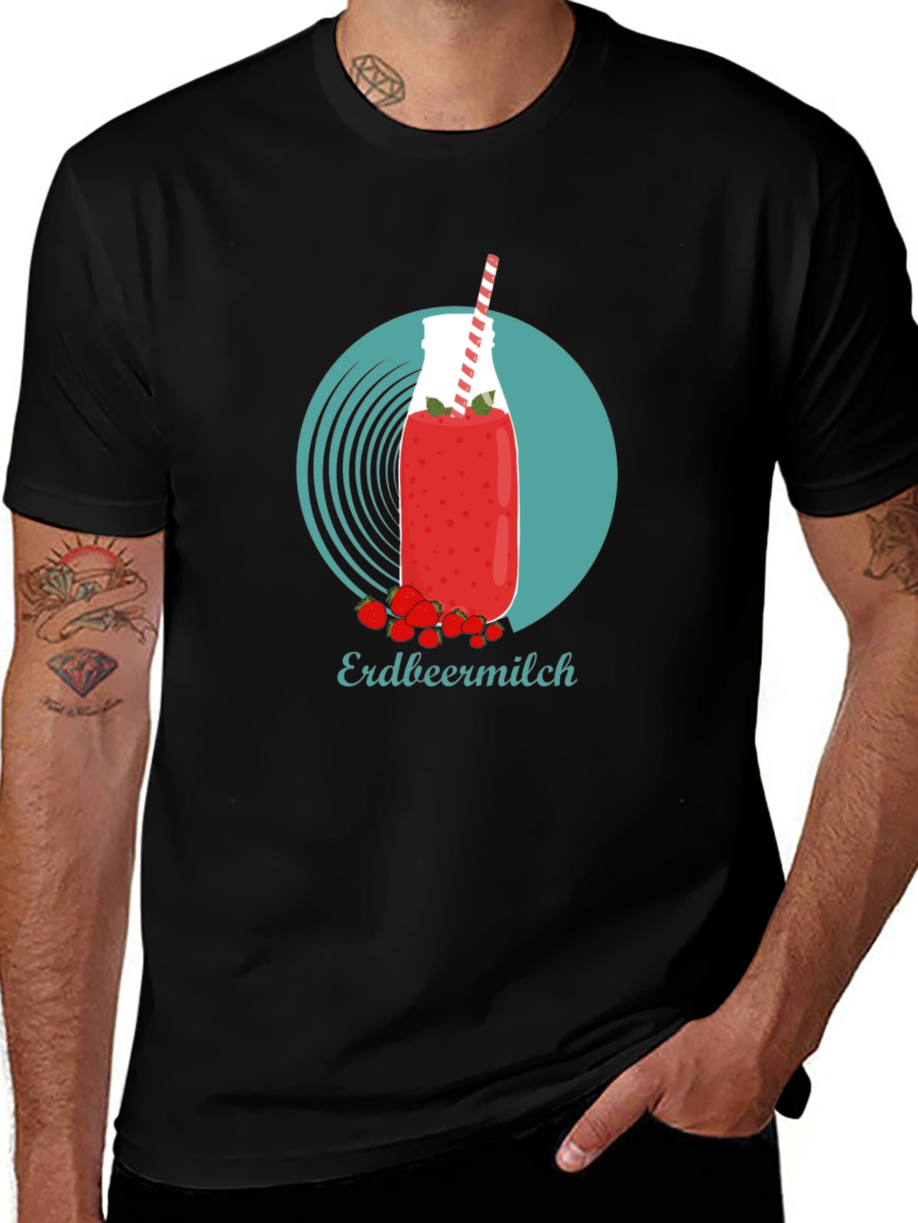 Strawberry Milk Graphic Tee