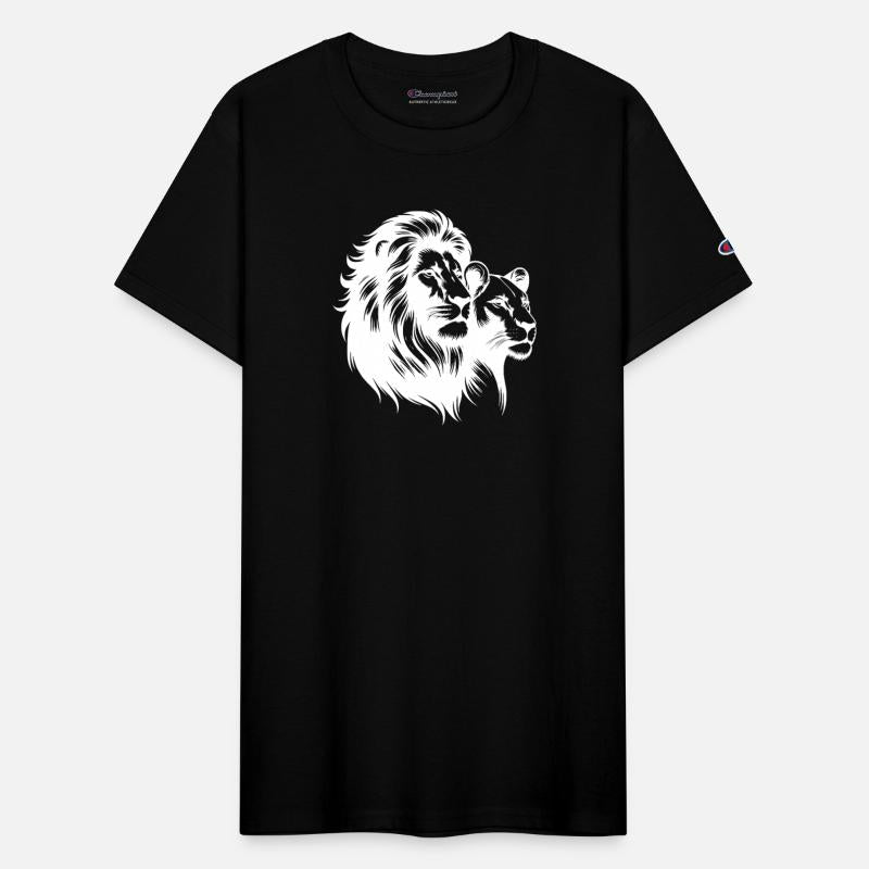 Elegant Lion Couple Portrait Style