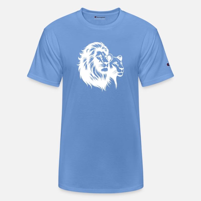 Elegant Lion Couple Portrait Style