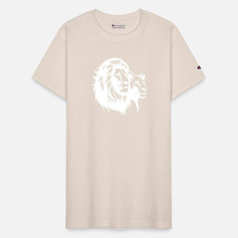 Elegant Lion Couple Portrait Style