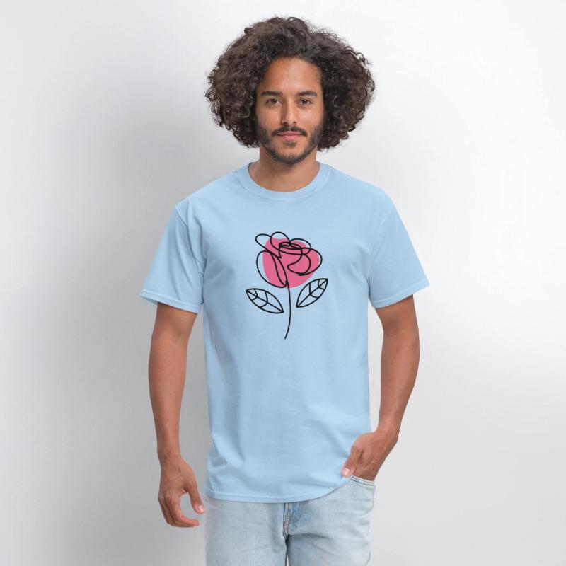 Elegant Simplicity: One-Line Rose Drawing